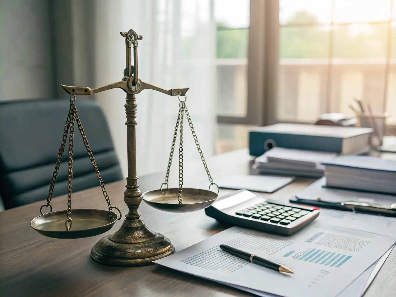 A visually compelling image depicting a balanced scale, symbolizing the balance between risk and reward in the Golden Ratio investment strategy, set against a backdrop of financial charts and graphs.